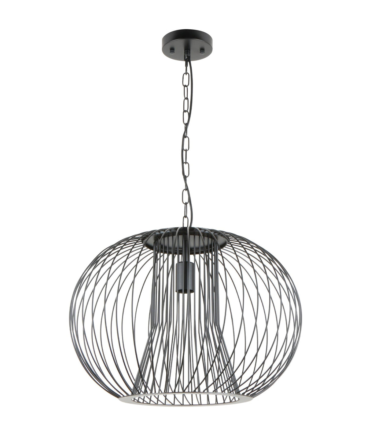 CLA Parrilla Interior Round Cage Iron Pendant Lights