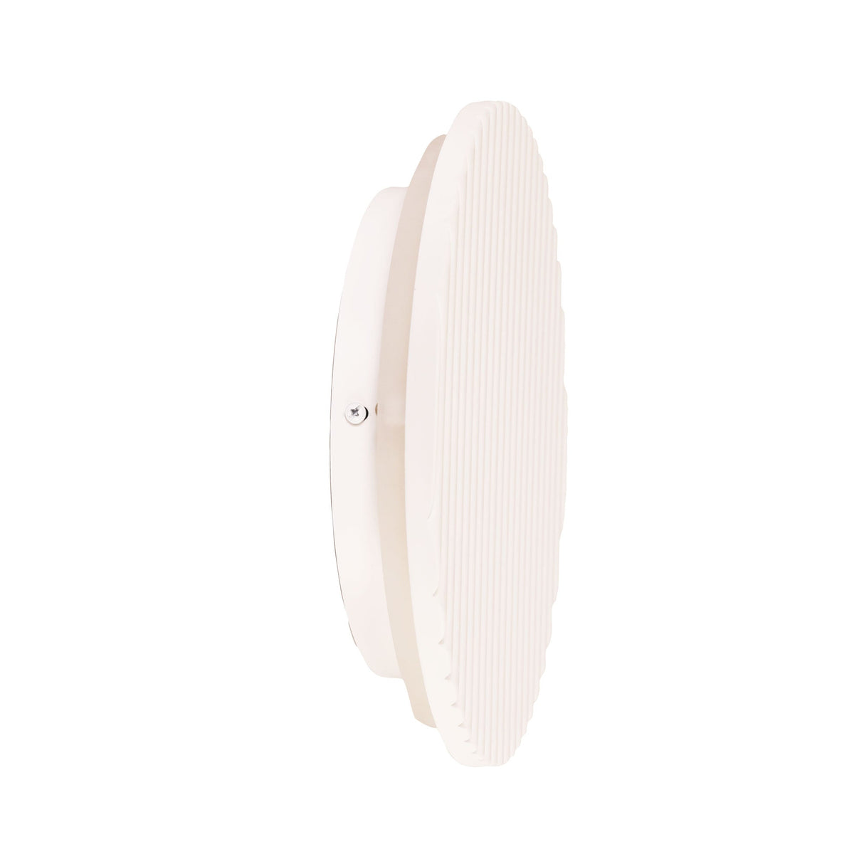 Oriel Dot.25 Scalloped Plaster Tri-Colour LED Wall Light