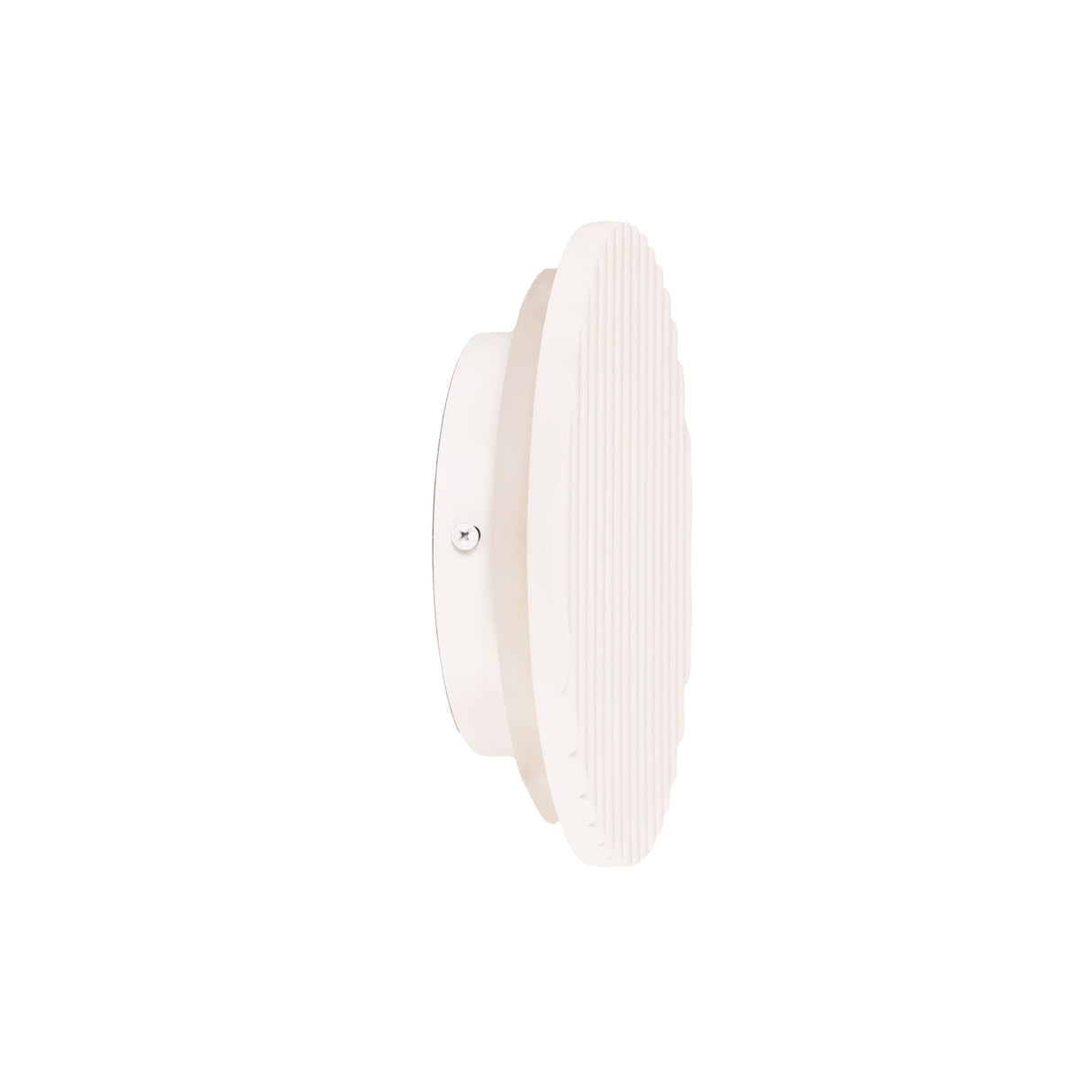 Oriel Dot.20 Scalloped Plaster Tri-Colour LED Wall Light