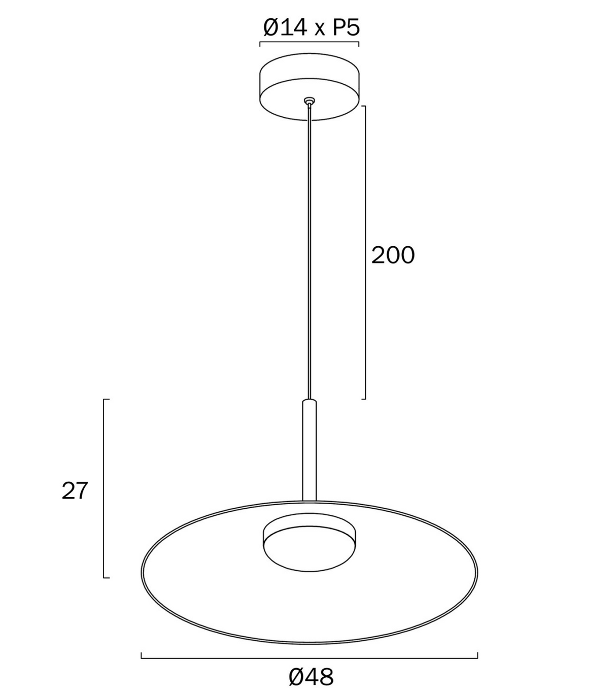 Telbix Benito 48CM Pendant Light Large