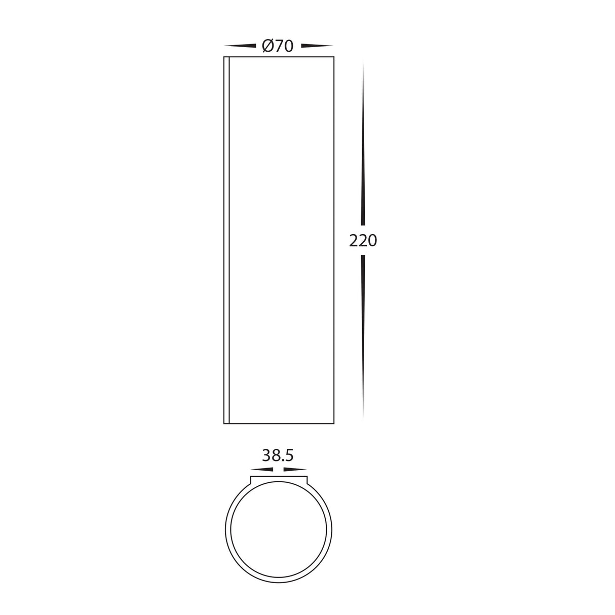 Havit HV8021T Valec 2x5w Flush Up & Down Plaster Wall Light