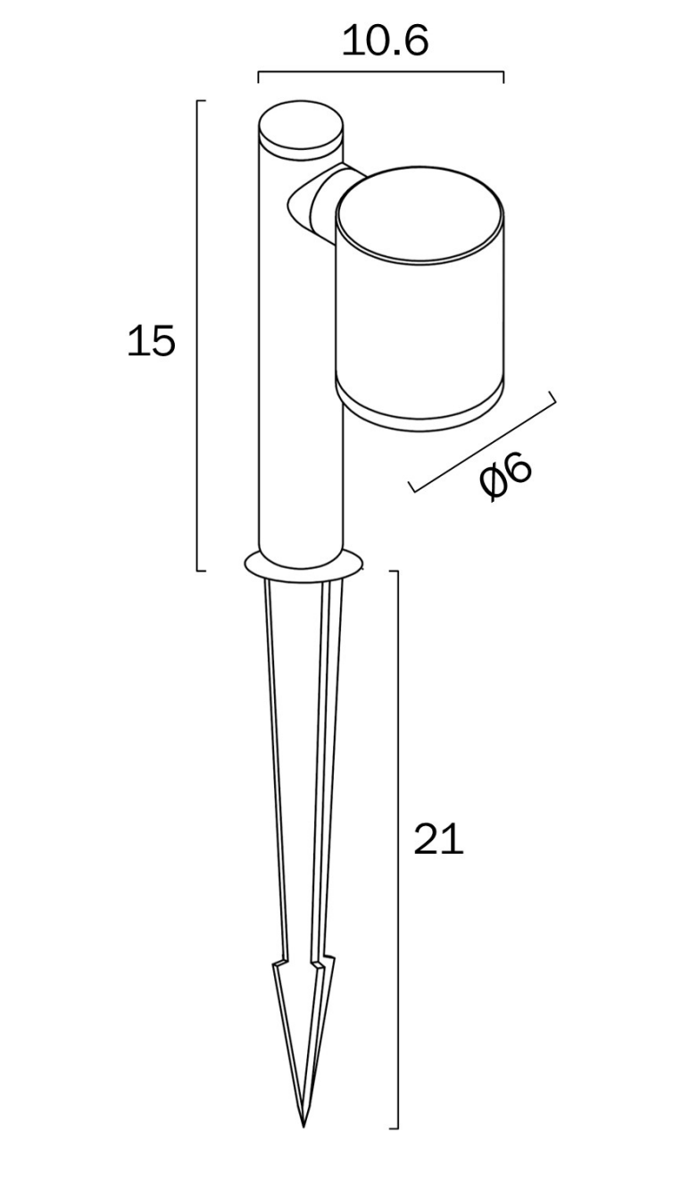 Telbix Clovis 24V Mr16 Exterior Spike Light