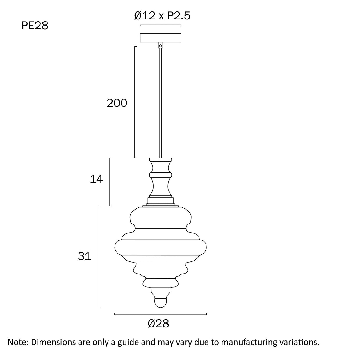 Telbix Privas 28cm Pendant Light