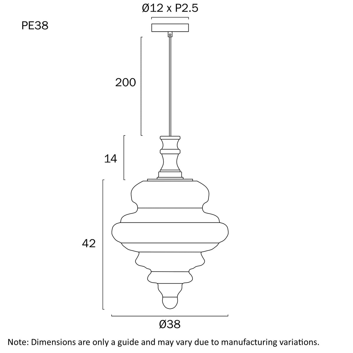 Telbix Privas 38cm Pendant Light