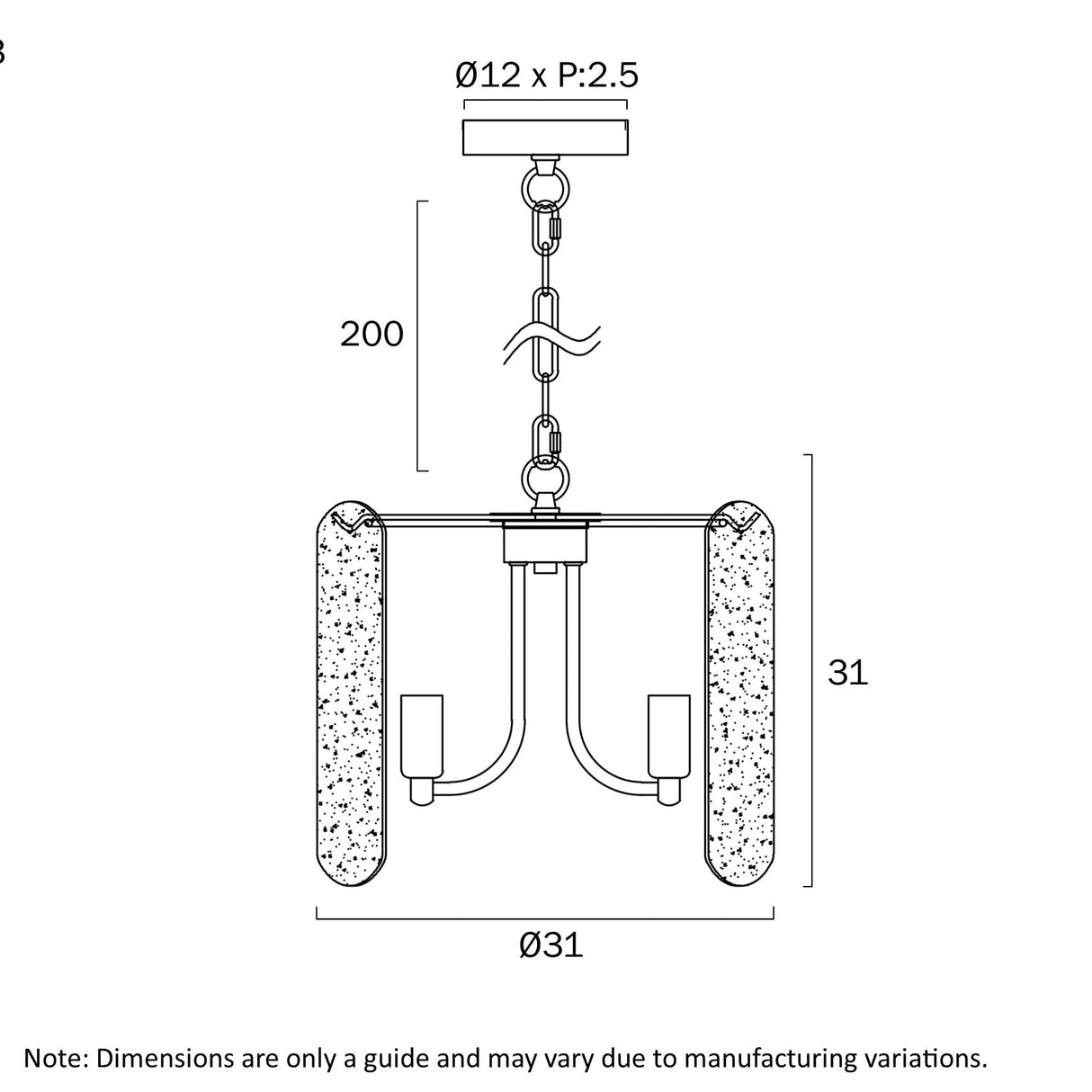 Telbix Samona 3 Light Pendant