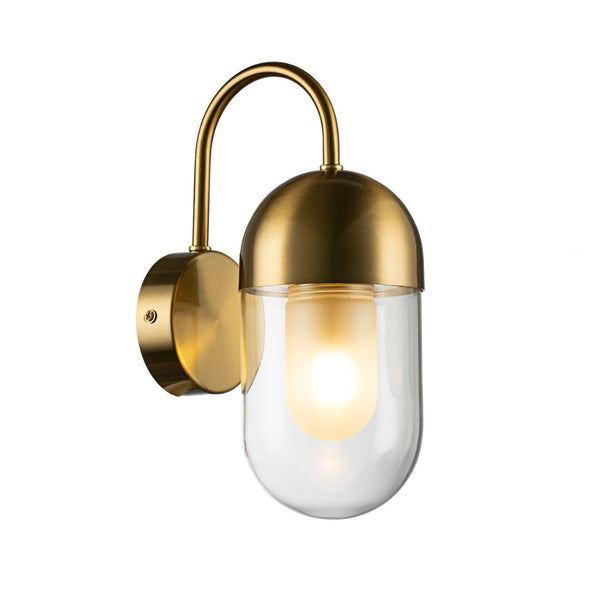 V&M EURO Satin Brass LED Wall Light 1 Light