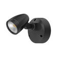 Black Domus Muro Max 16 16W LED No-Sensor Trio wall light on a white background