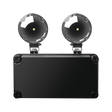 Domus Twin Spot Emergency Light 2x2.5W LED safety lighting with two circular lights on a transparent background