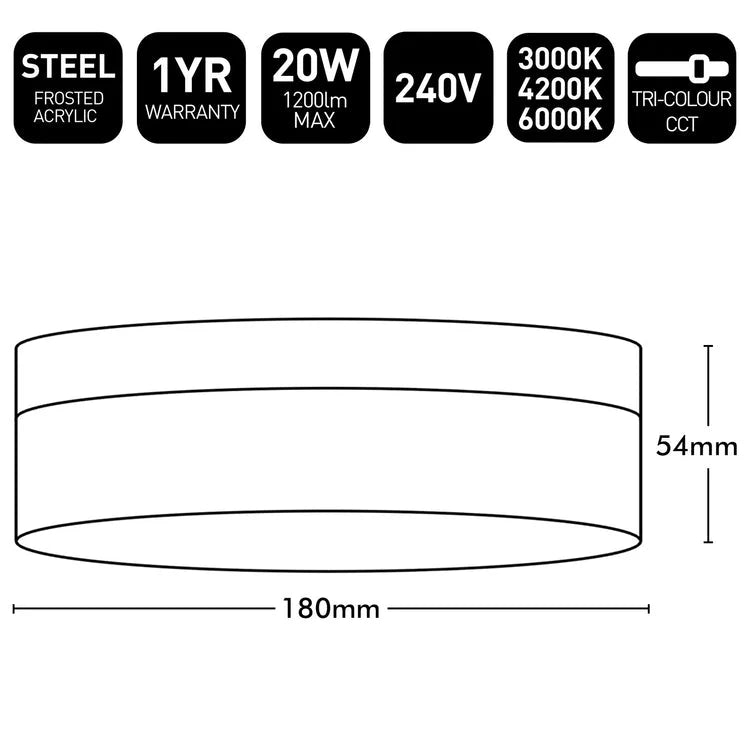 Brilliant 20W CCT Fan Light Kit for Aris Como and Supra fans