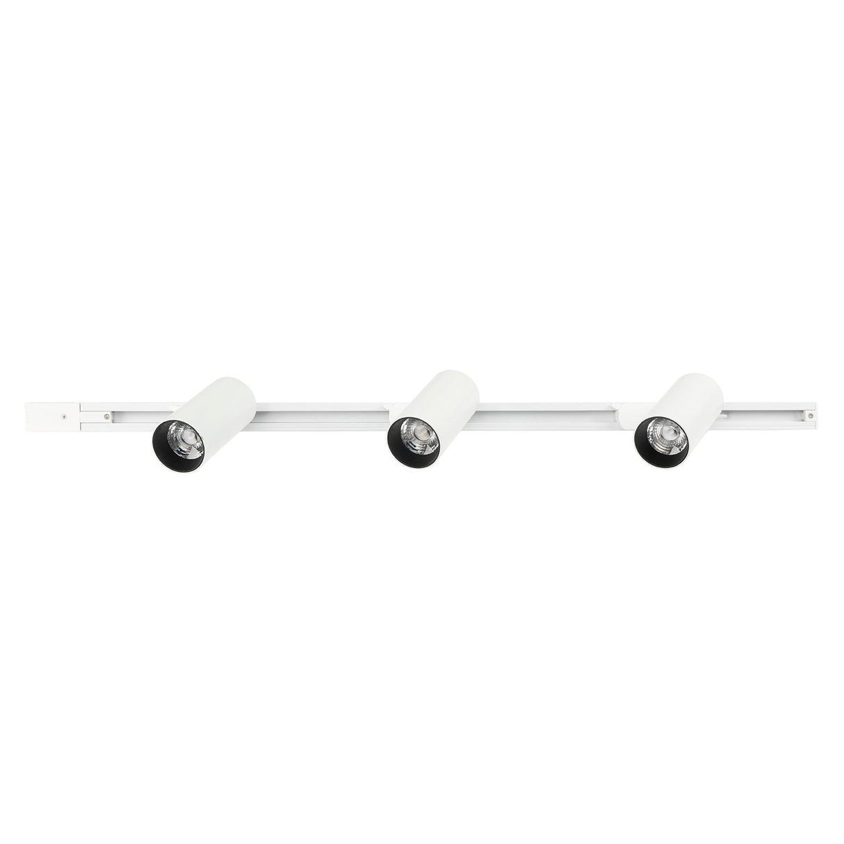 Modern ceiling light fixture with three lights on a white background