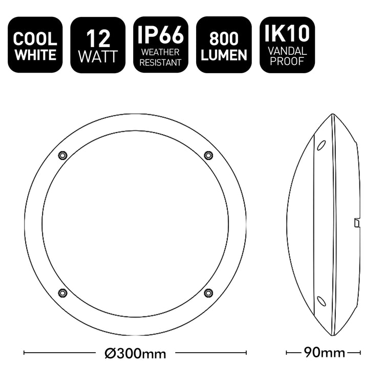 Technical specifications and dimensions of a light fixture on a white background