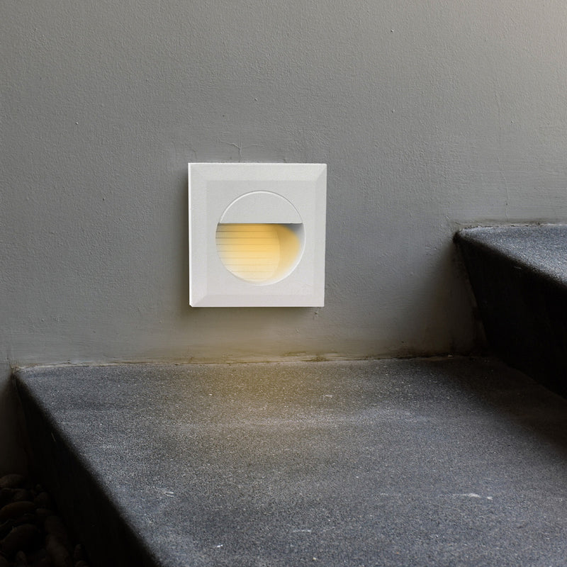 Brilliant Lachlan LED Square Step Light