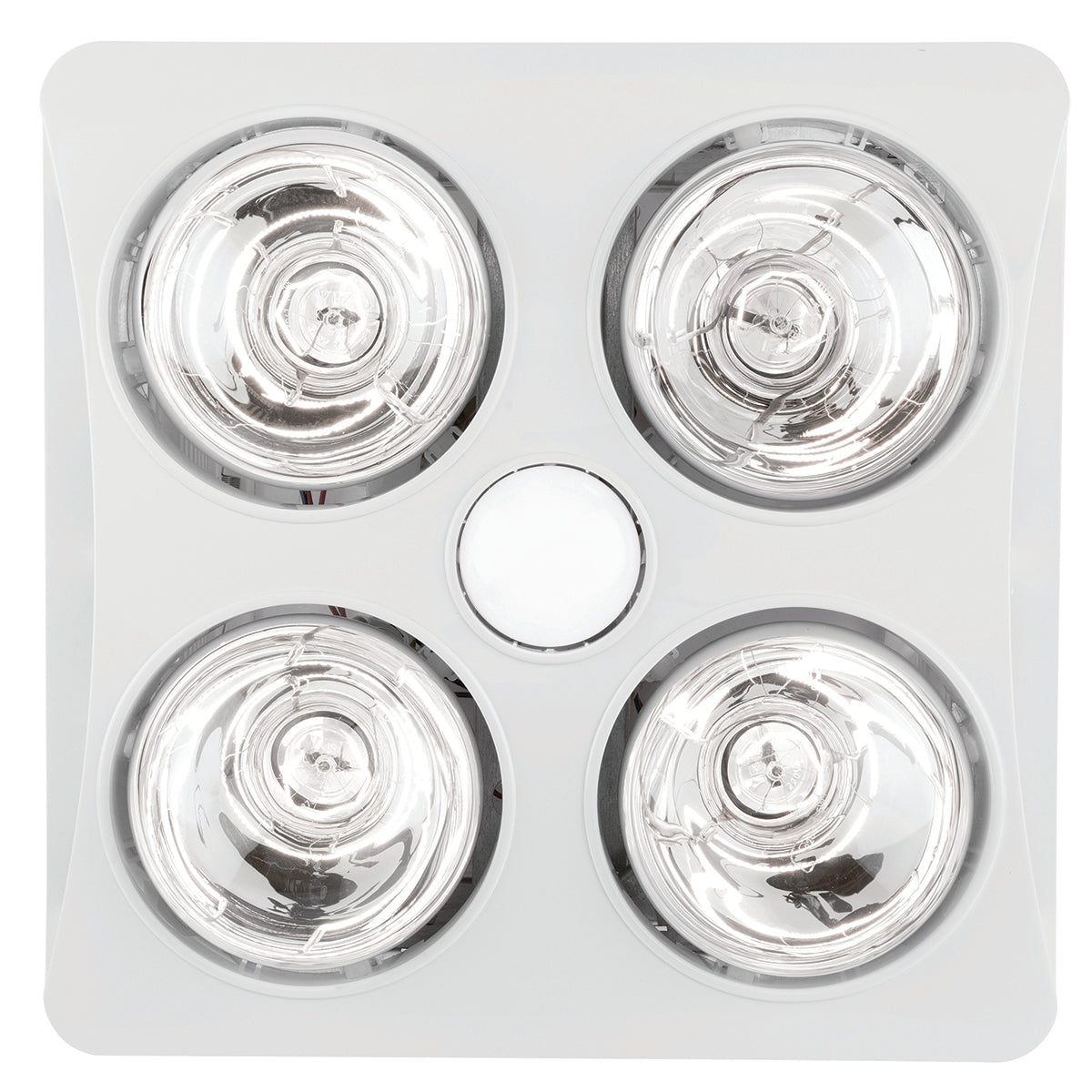 Brilliant Newton 4+1 Light 3-In-1 Bathroom Mate - White