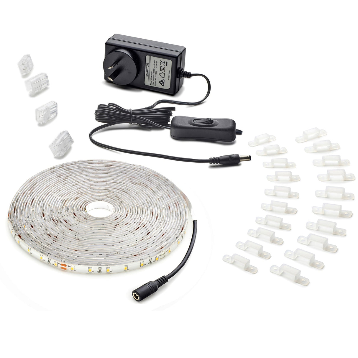 Brilliant Pixel 5M/10M Led Strip Light Warm White IP65