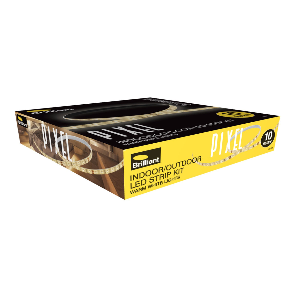 Brilliant Pixel 5M/10M Led Strip Light Warm White IP65