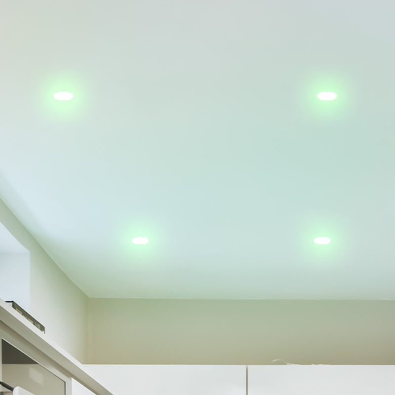 Ceiling with recessed lighting fixtures