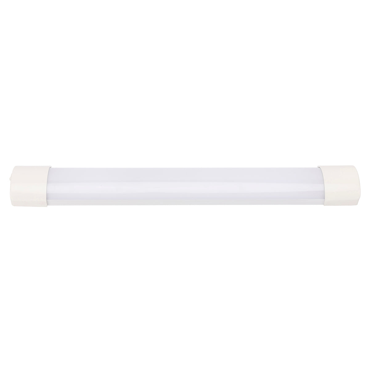 White LED light bar on a white background