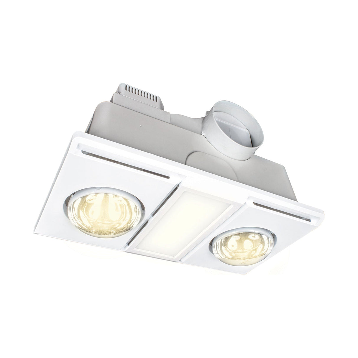 Brilliant Supernova-II 2+1 Led Lht 3-In-1 Bathroom Mate - White