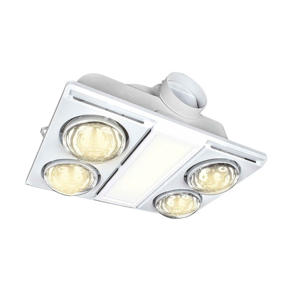Brilliant Supernova-II 4+1 Led Lht 3-In-1 Bathroom Mate - White