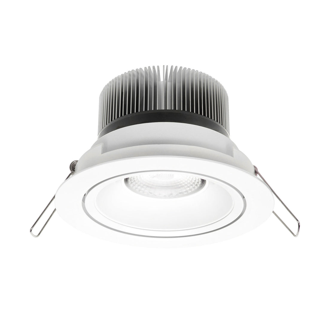 LED downlight on a white background