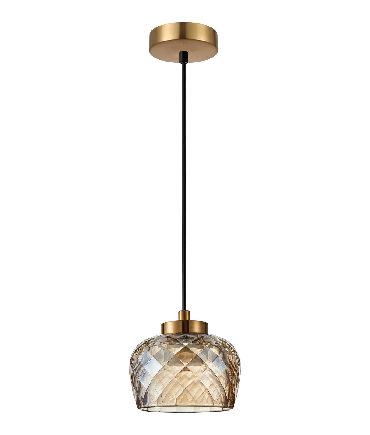 CLA CARAMELLE Interior LED Tri-CCT Glass with Segments Ellipse Pendant Lights
