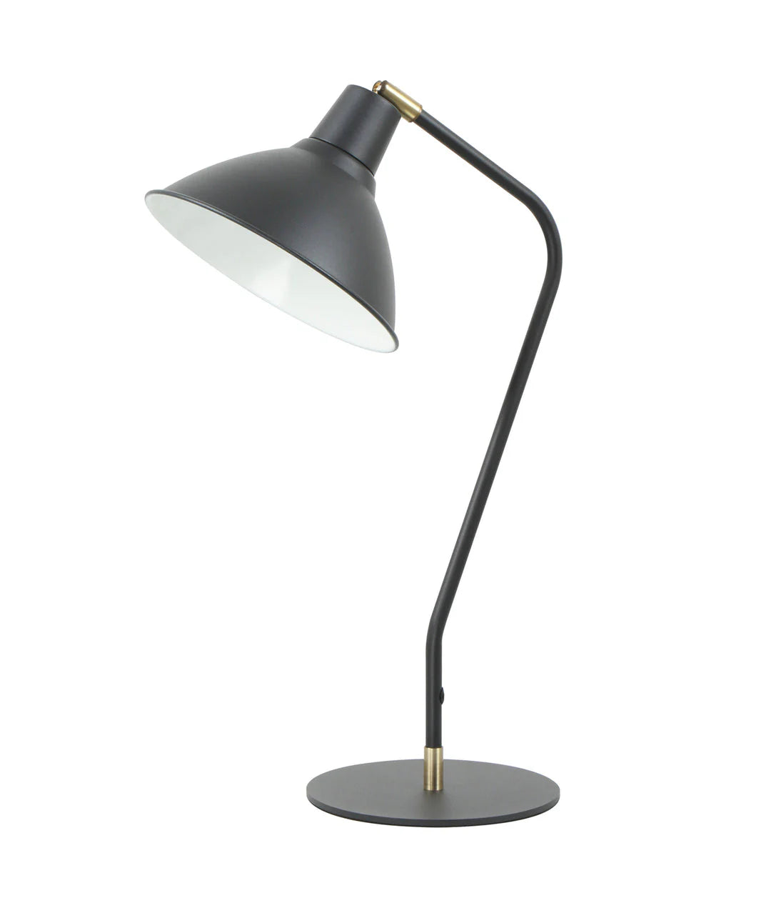 CLA Collo Cone Shade with Antique Brass Highlight Table Lamps