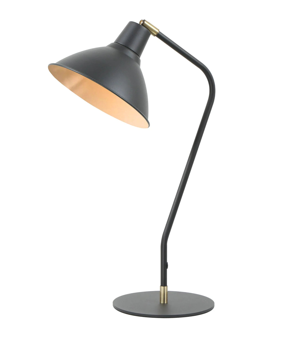 CLA Collo Cone Shade with Antique Brass Highlight Table Lamps
