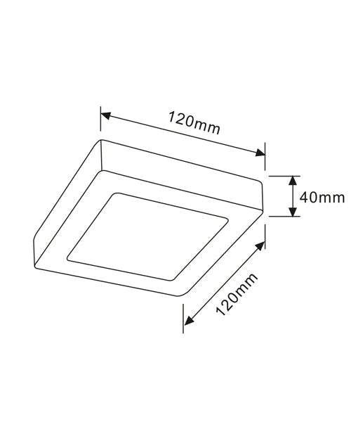 CLA Dimmable Surface Mounted Oyster Lights Square