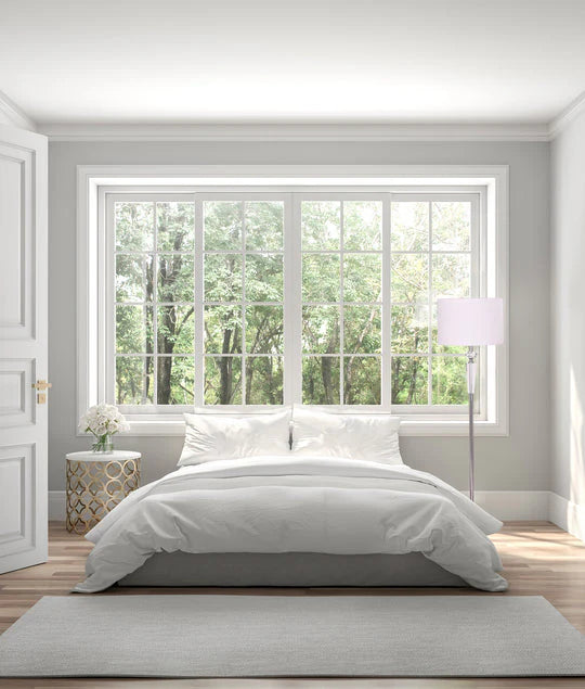 CLA Interior Drum Shade Chrome Rod with Crystal Highlight Floor Lamp