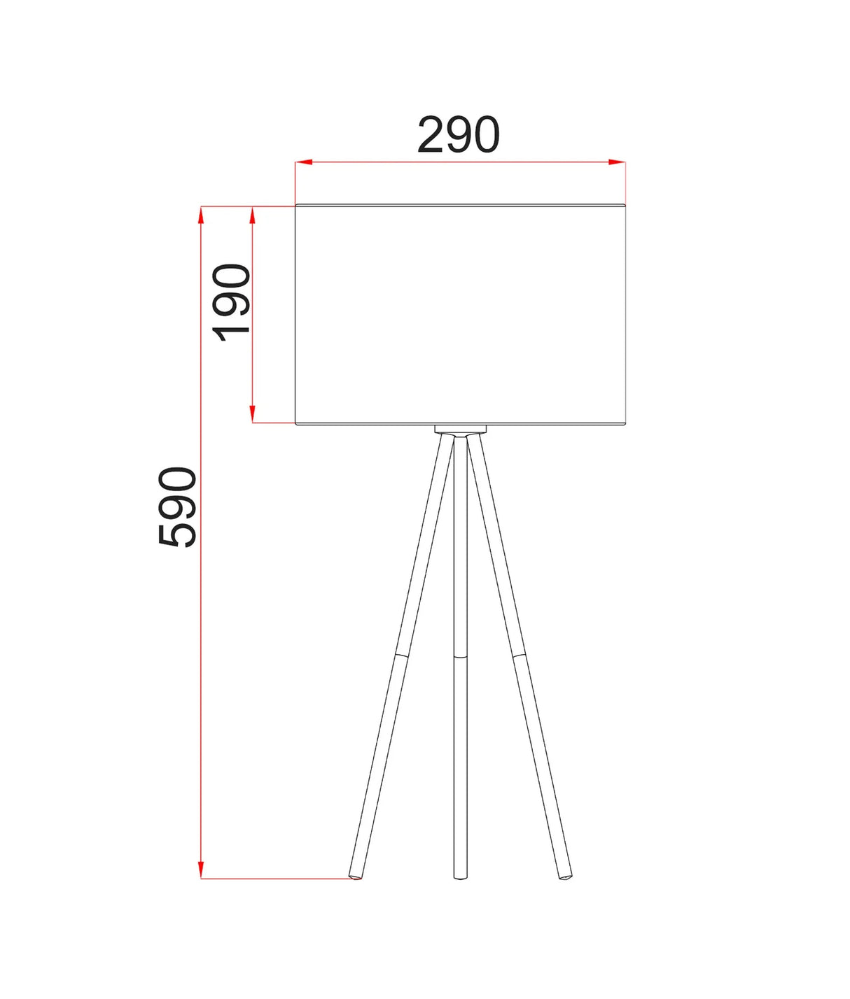 CLA Jambes Drum Shade with Antique Brass Tripod Table Lamps