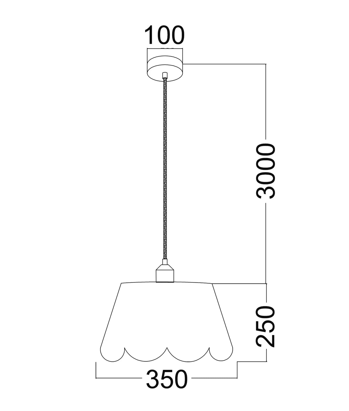 CLA PENSHADE Interior Slanted with Laser Cut with Flower Pattern Pendant Lights