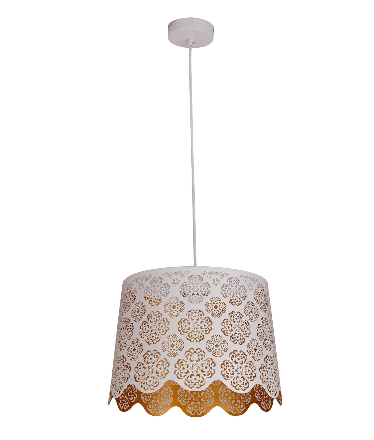 CLA PENSHADE Interior Slanted with Laser Cut with Flower Pattern Pendant Lights