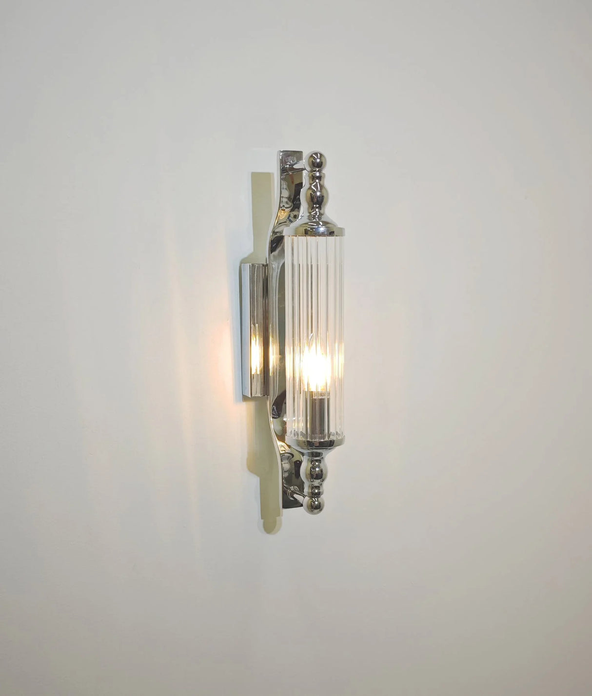 CLA RODILLO Interior Tubular Clear Glass Wall Lights