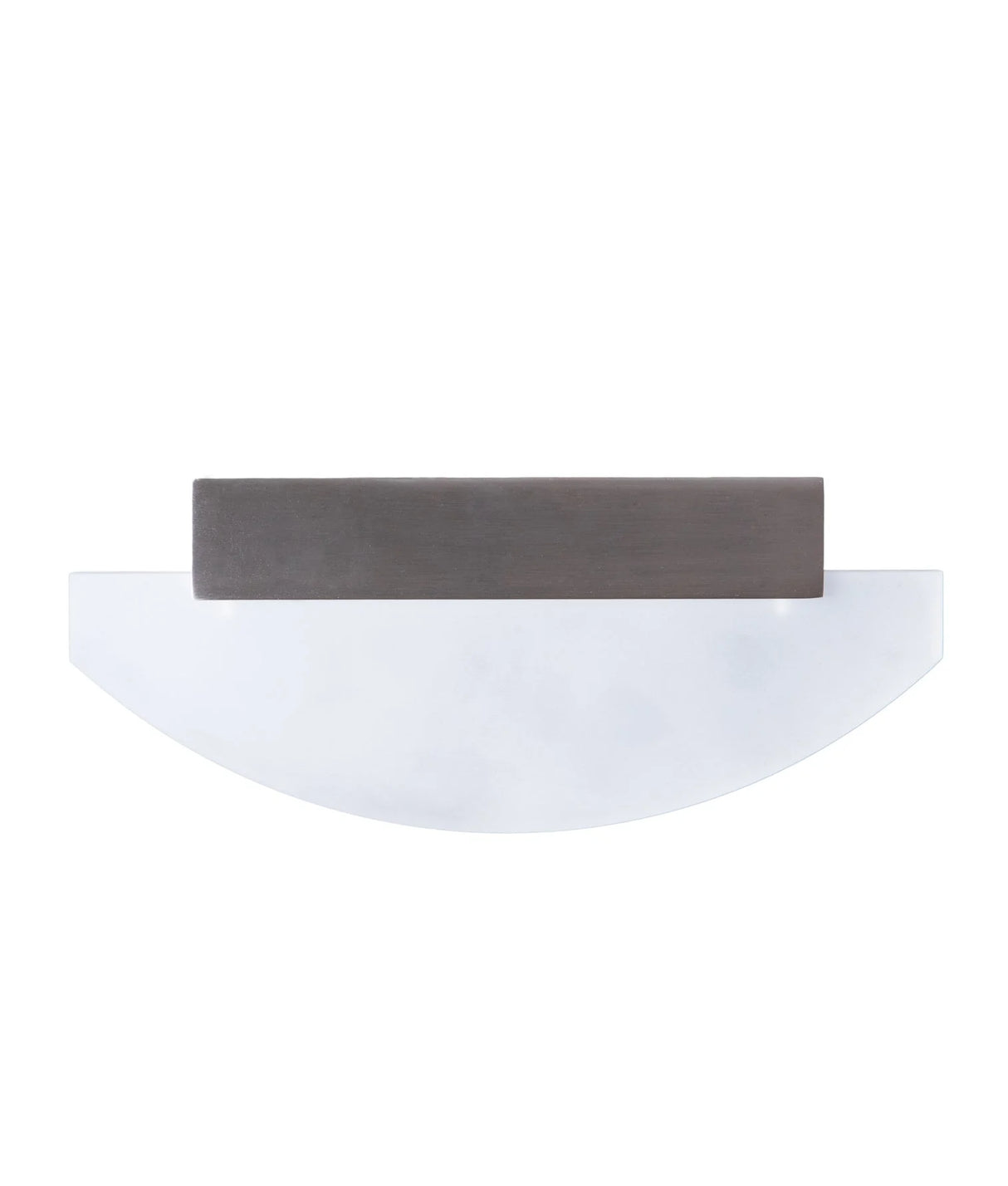 CLA Sydney City Series LED Interior Satin Nickel Curved Frosted Diffuser Wall Light