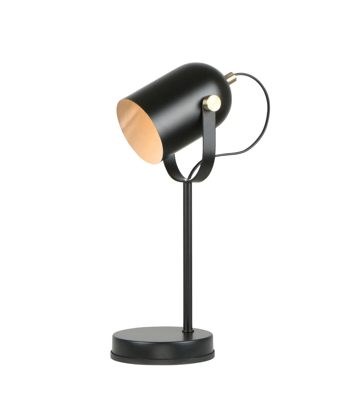 CLA Tazza Ellipse Shade with Antique Brass Highlight Table Lamps