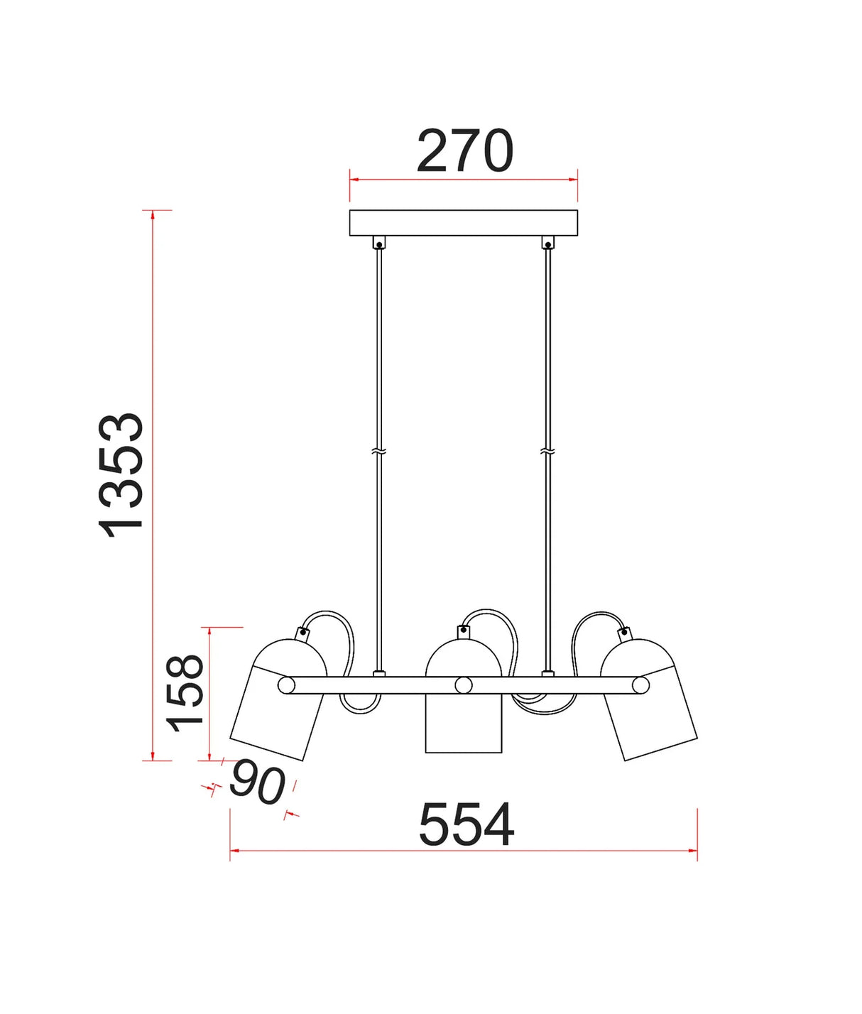 CLA Tazza Interior Ellipse Shade with Antique Brass Hardware Pendant Light