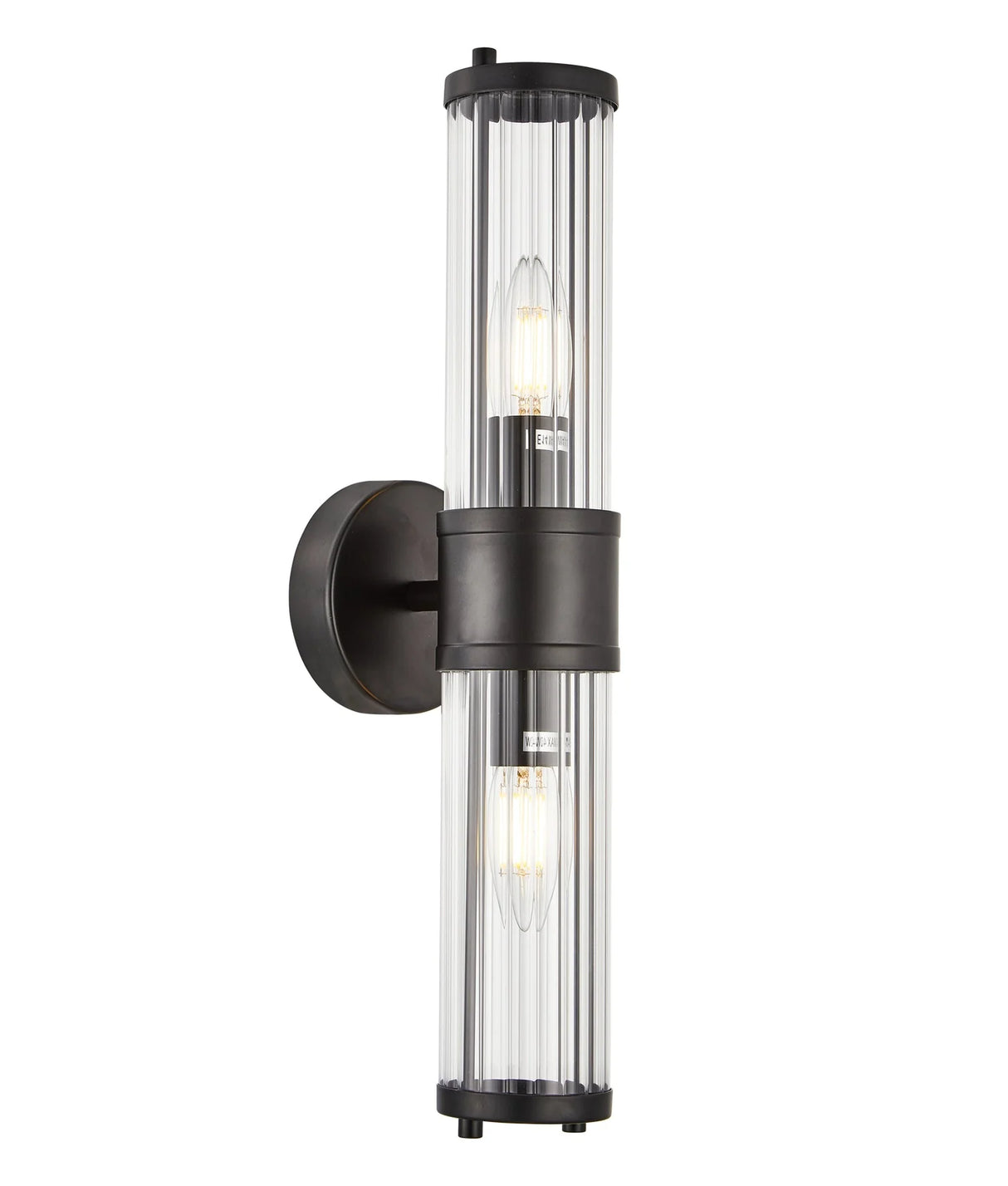 CLA TIEMPO Interior Up/Down Tubular Clear Glass Wall Lights