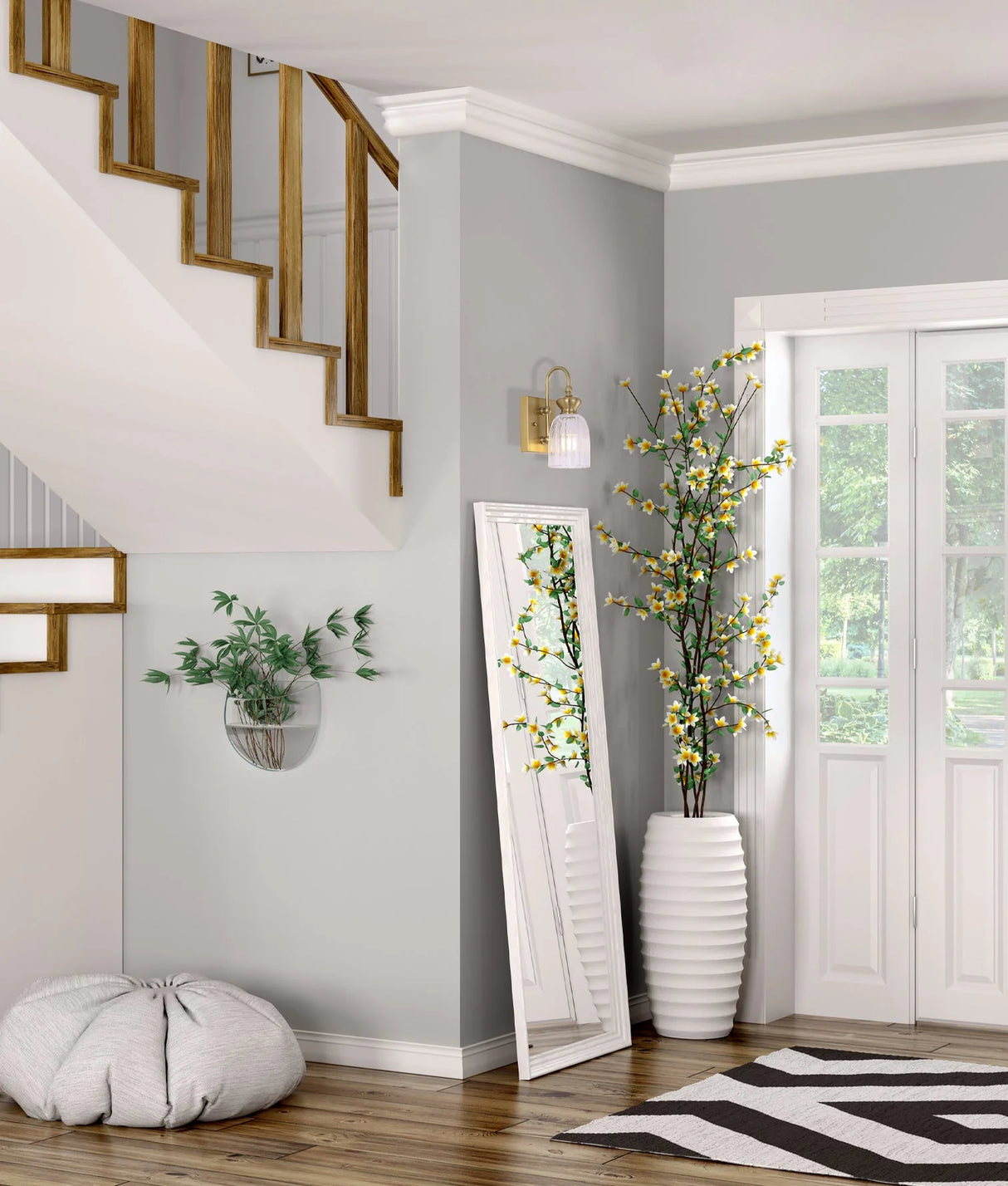 CLA Sino Interior Ellipse Single Clear Glass Shade Wall Lights