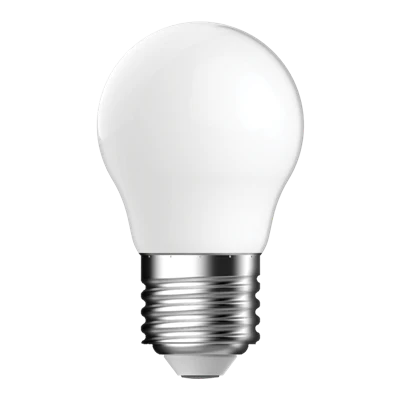 Domus LED Filament G45 FRS 4.2W Fancy Round Dimmable Lamp on a white background