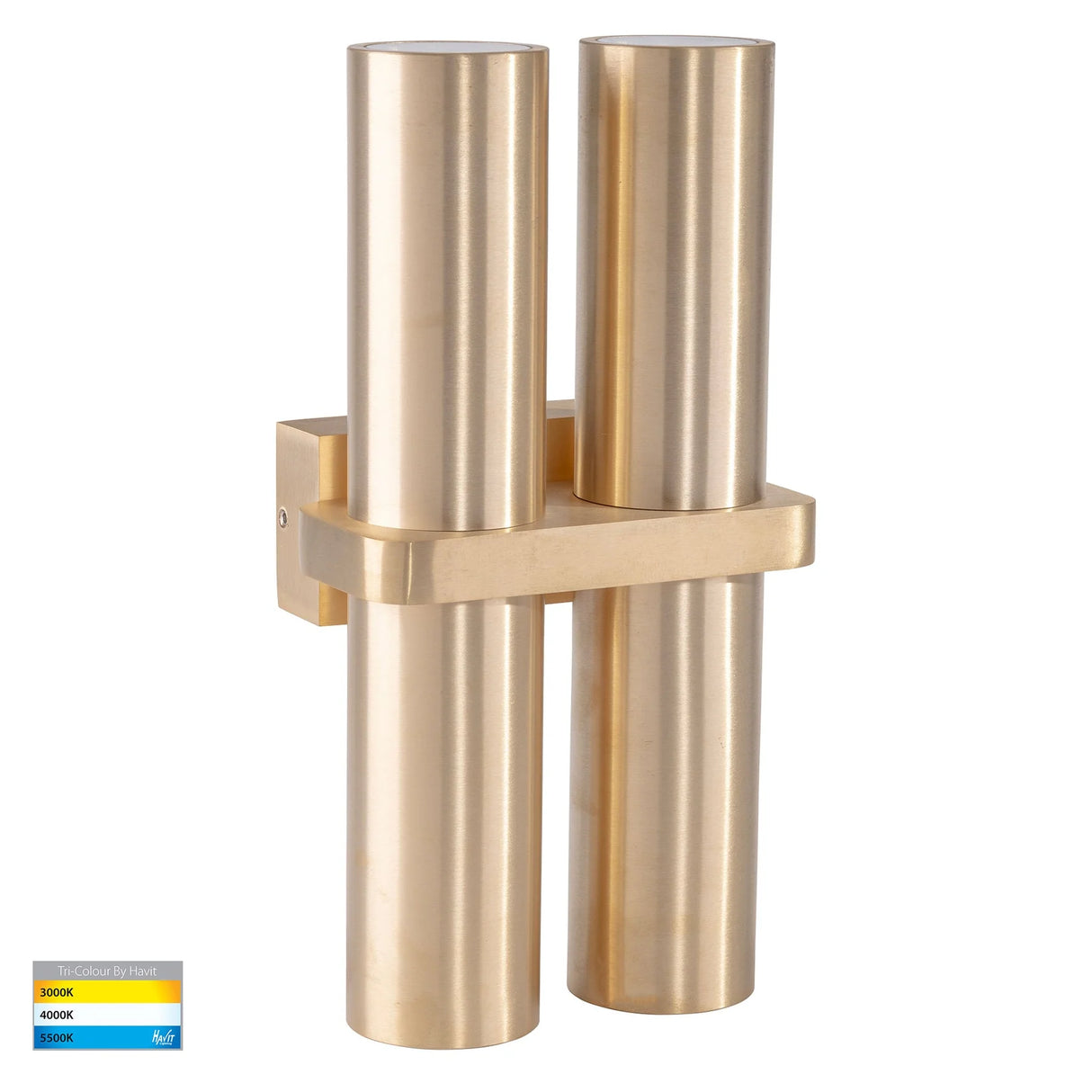Havit HV10592T Luz Solid Brass TRI Colour Up & Down Wall Pillar Lights