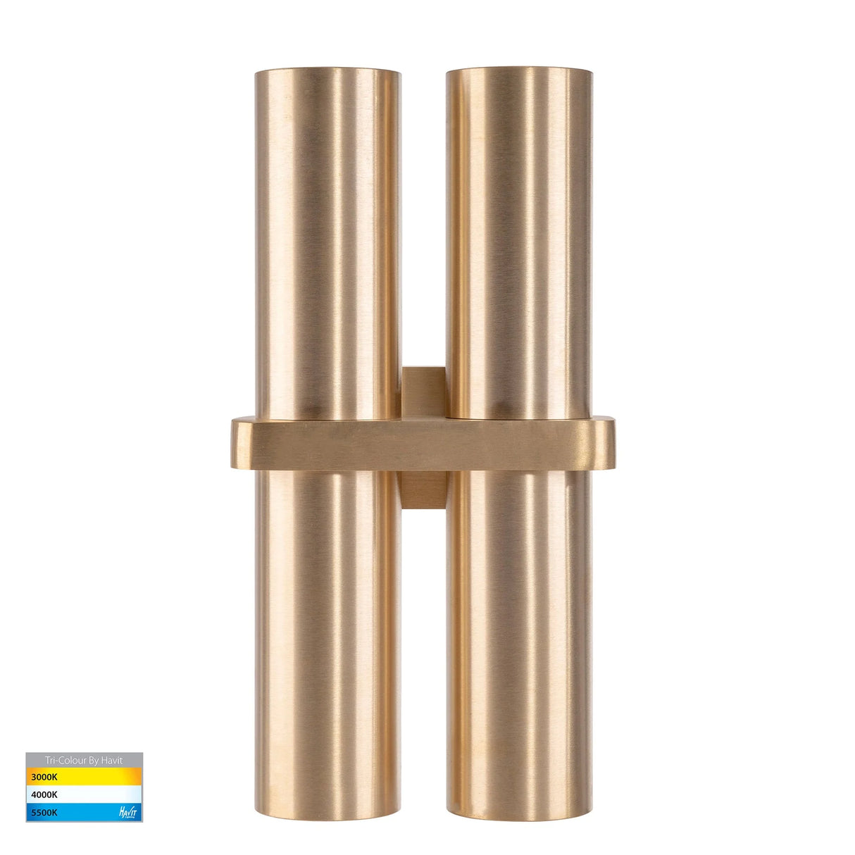 Havit HV10592T Luz Solid Brass TRI Colour Up & Down Wall Pillar Lights