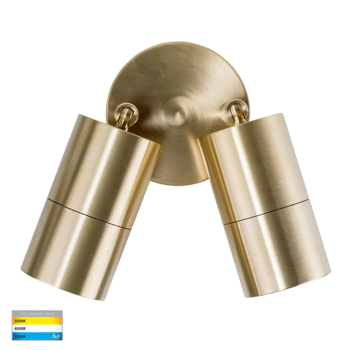 Havit HV1355T HV1357T Tivah Solid Brass TRI Colour Double Adjustable Wall Pillar Lights