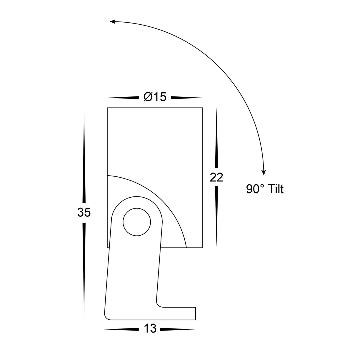 Havit HV1434T Spar Aluminium Spike or Surface Mounted Spot Light
