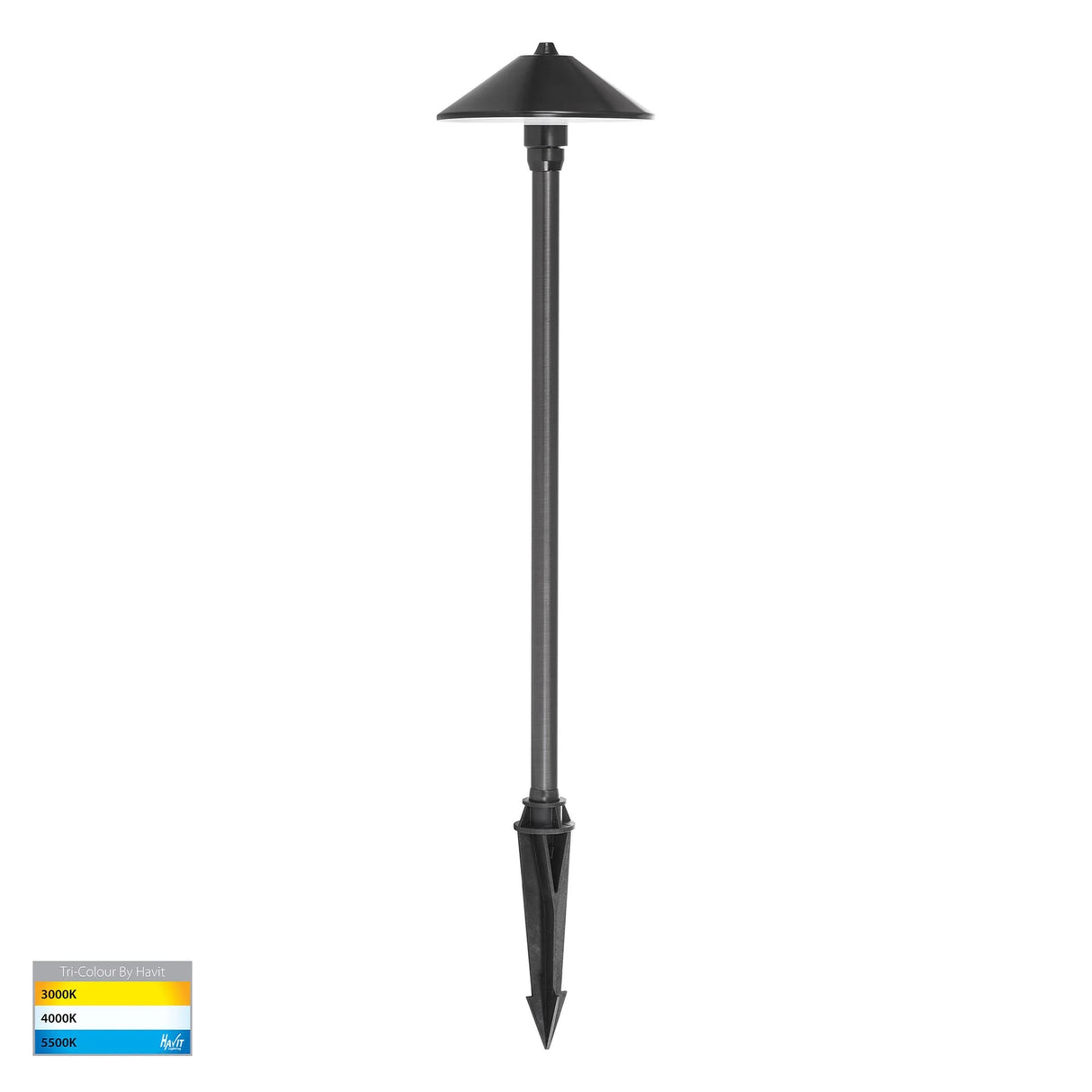 Havit HV1453T AB Bitta Antique Brass 3w LED Garden Spike Light