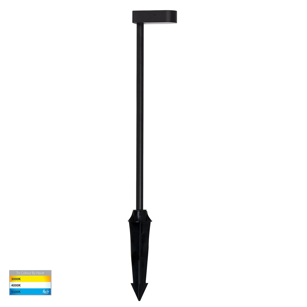 Havit HV1517T-BLK-24V Lindri Aluminium Black LED Bollard Spike Light