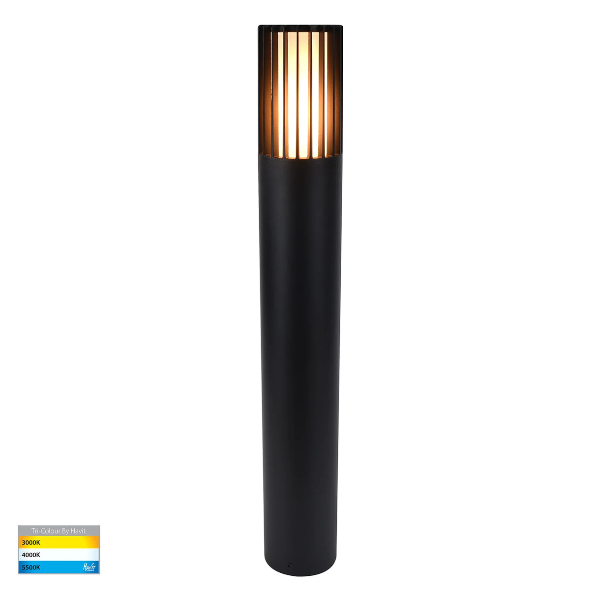 Havit HV1693T Tenac Aluminium Black Tri Colour LED Bollard Light