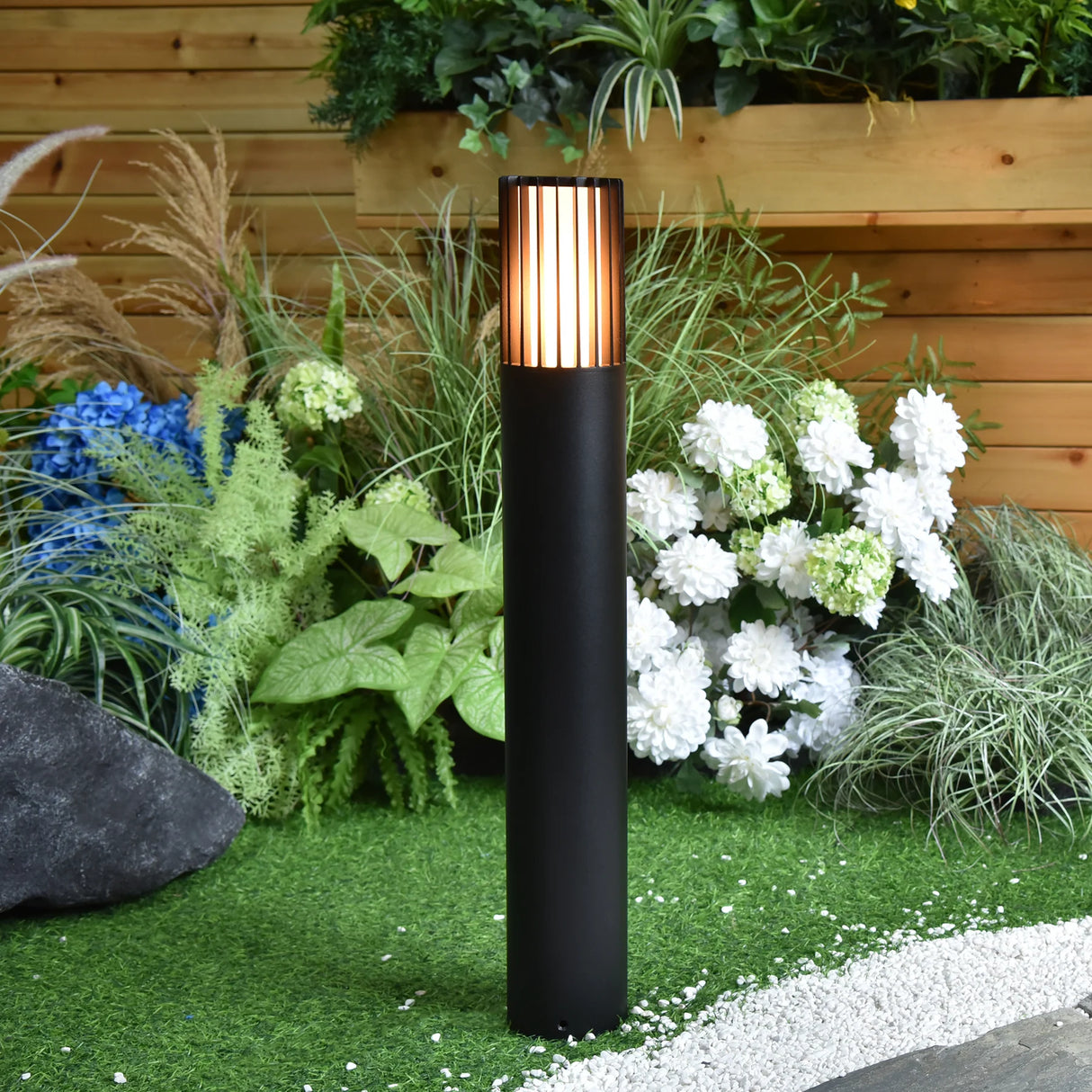 Havit HV1693T Tenac Aluminium Black Tri Colour LED Bollard Light