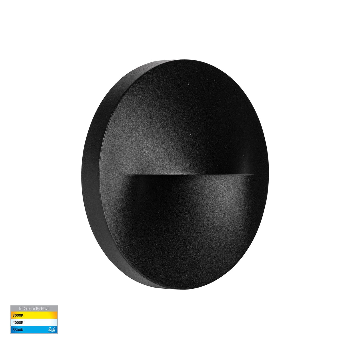 Havit HV3227T-BLK Lisca Aluminium Black Round LED Wall Light