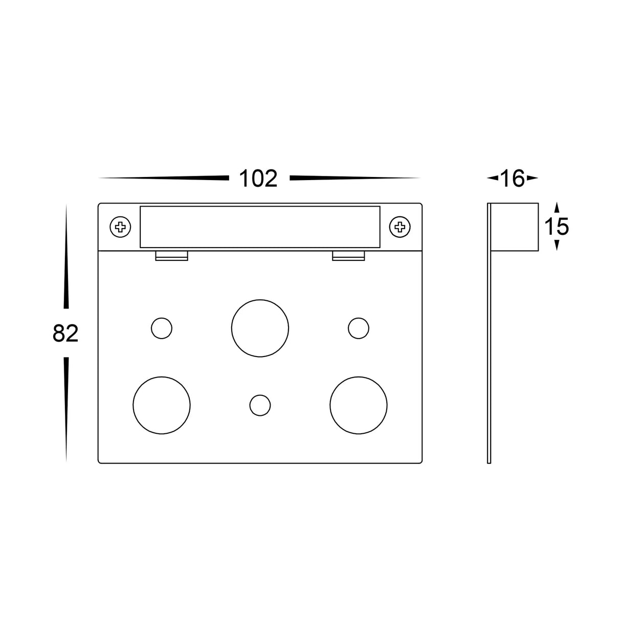 Havit HV3297T Preston Antique Brass LED Coping Light