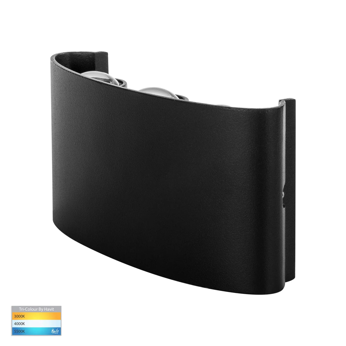Havit HV3696T-BLK-240V | HV3696T-BLK-12V Maro Black Up & Down TRI Colour LED Wall Light